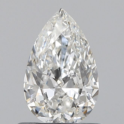 0.6 carat G-VS2 Natūralus Pear Deimantas (1)