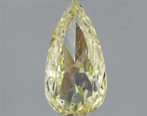 1.01 carat Fancy Yellow-SI2 Natūralus Pear Deimantas (1)