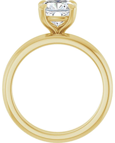 Sužadėtuvių Žiedas „Claw-Prong“ 14k yellow gold Cushion 7mm (7)