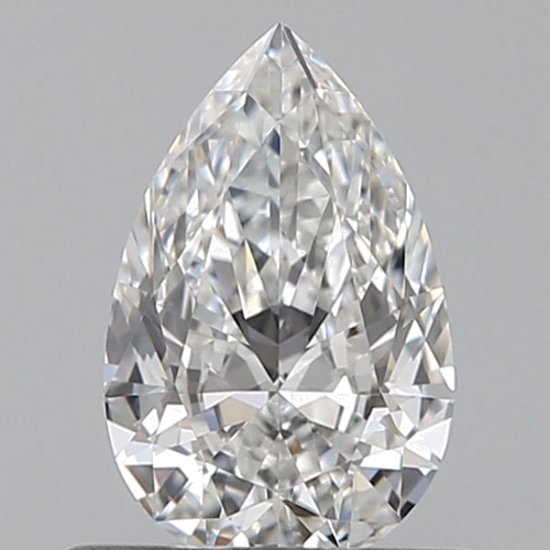 0.5 carat F-VVS2 Natūralus Pear Deimantas (1)