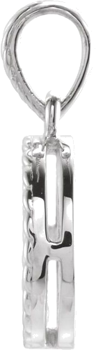 Sterling Silver 8 mm Round Cabochon Pendant Mounting (2)