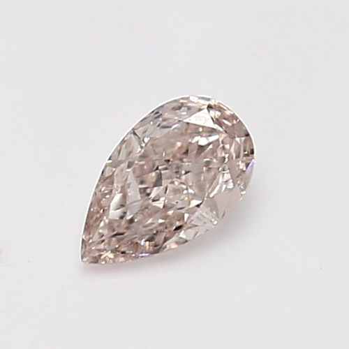 0.5 carat Fancy Light Brown-VS1 Natūralus Pear Deimantas (1)