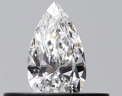 0.24 carat E-VVS2 Natūralus Pear Deimantas (1)