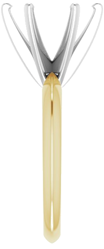 Sužadėtuvių Žiedas „Light Solitaire“ 585 Baltojo Ir Geltonojo Aukso Round 10.2mm x 10.6mm (4)