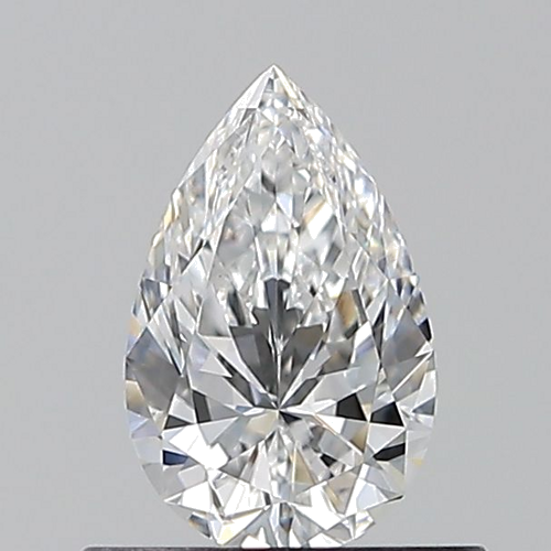 0.53 carat D-VVS2 Natūralus Pear Deimantas (1)