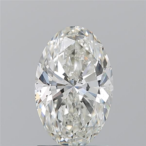1.7 carat I-SI1 Natūralus Oval Deimantas (1)