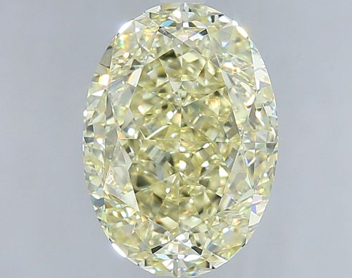 4.01 carat Fancy Light Yellow-SI1 Natūralus Oval Deimantas (1)