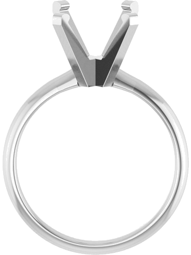 Sužadėtuvių Žiedas „Solitaire“ 14k white gold Emerald 10mm x 8mm (2)