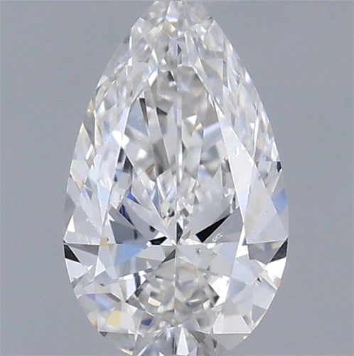 0.4 carat E-SI1 Natūralus Pear Deimantas (1)