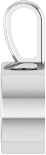 14K White 9 mm Round Bezel-Set Pendant Mounting (3)