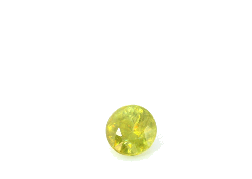 0.63 carat YELLOW Round Sphene (1)