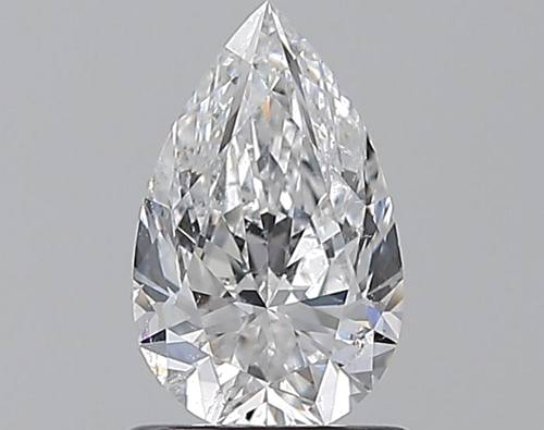 0.9 carat D-SI2 Natūralus Pear Deimantas (1)