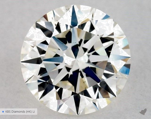 0.5 carat H-VS2 Excellent cut Natūralus Round Deimantas (1)