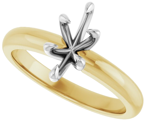 Sužadėtuvių Žiedas „Claw-Prong Solitaire“ 14k yellow/white gold Marquise 9mm x 4.5mm (5)
