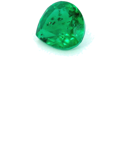 0.56 carat GREEN Pear Smaragdas (1)