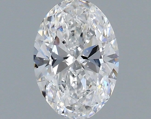 0.5 carat D-SI1 Natūralus Oval Deimantas (1)