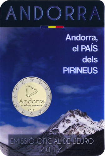 2017 Andora Pirėnų valstybė 2 eurų moneta (2)