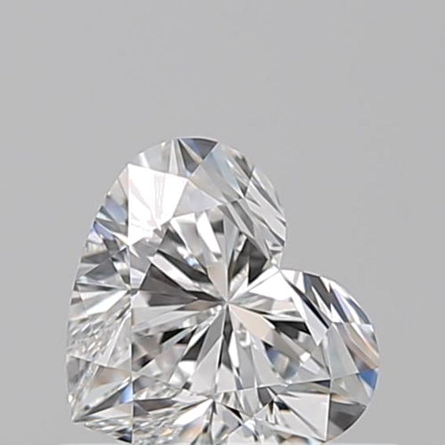 0.52 carat F-VVS1 Natūralus Heart Deimantas (1)