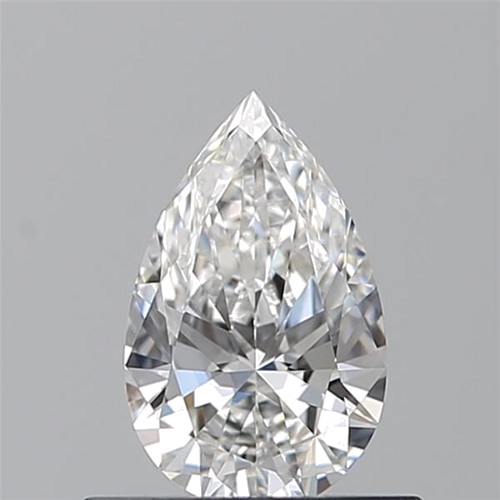 0.53 carat F-VVS1 Natūralus Pear Deimantas (1)