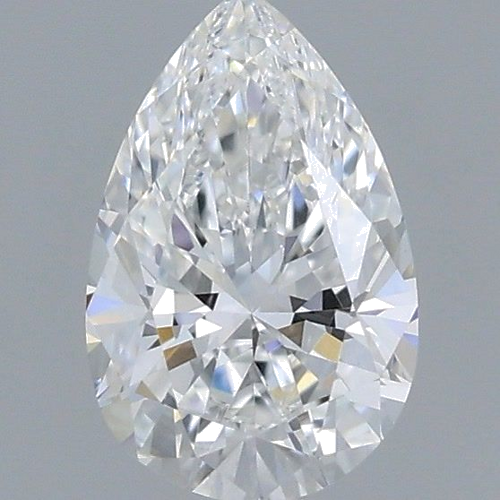 0.5 carat E-VVS2 Natūralus Pear Deimantas (1)