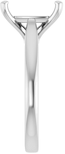 Sužadėtuvių Žiedas 14k white gold Elongated Cushion 11mm x 9mm (4)