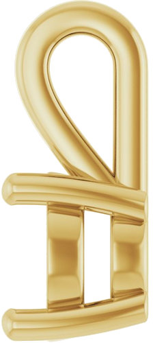 Pakabukas „Solitaire Charm“ 14k yellow gold Round 6mm (3)