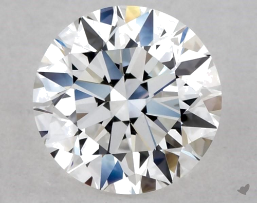 0.5 carat D-VS2 Excellent cut Natūralus Round Deimantas (1)