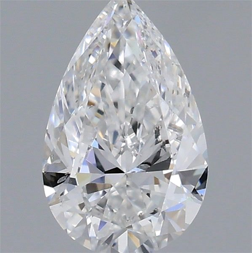 0.47 carat D-SI2 Natūralus Pear Deimantas (1)