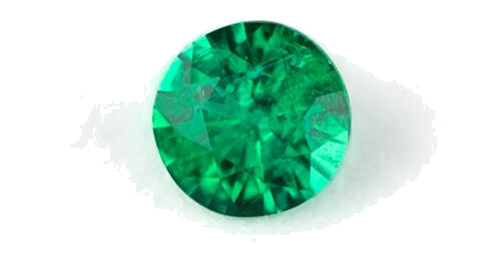 0.07 carat GREEN Round Smaragdas (1)
