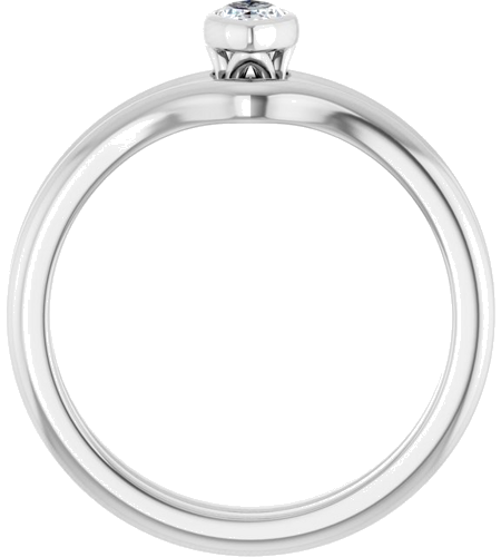 Sužadėtuvių Žiedas „Bezel-Set“ 950 Platinos Marquise 5mm x 3mm (7)