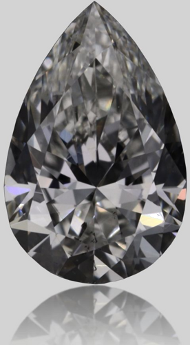 0.4 carat G-SI1 Natūralus Pear Deimantas (1)