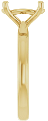 Sužadėtuvių Žiedas 14k yellow gold Oval 11mm x 9mm (4)