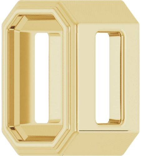 14K Yellow 5x3 mm Emerald Bezel-Set Slide Pendant Mounting (2)