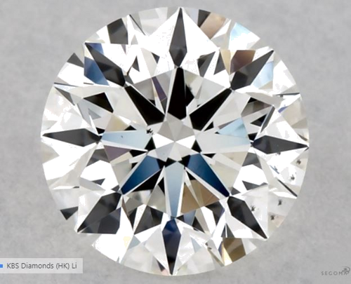 0.53 carat G-VS2 Excellent cut Natūralus Round Deimantas (1)
