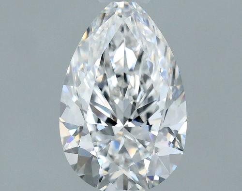 0.52 carat E-VVS1 Natūralus Pear Deimantas (1)