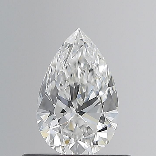 0.5 carat F-VVS1 Natūralus Pear Deimantas (1)