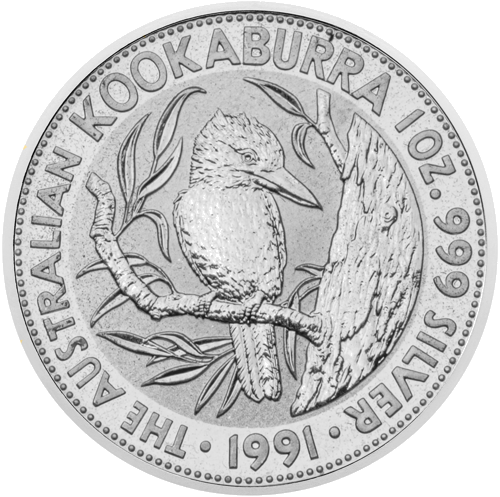 1991 Kookaburra Australia 1 oz Silver Coin (1)