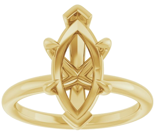 Sužadėtuvių Žiedas „Claw-Prong Solitaire“ 14k yellow gold Marquise 14mm x 7mm (3)