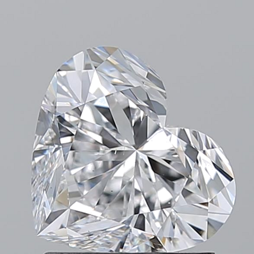 1.5 carat D-VS2 Natūralus Heart Deimantas (1)