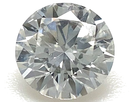 0.58 carat G-SI2 Excellent cut Natūralus Round Deimantas (1)