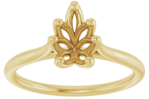 Sužadėtuvių Žiedas „Cathedral-Style Solitaire“ 14k yellow gold Pear 8mm x 5mm (3)