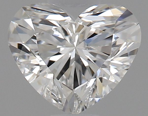 0.5 carat F-VS2 Natūralus Heart Deimantas (1)