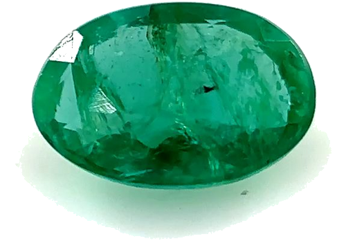0.41 carat GREEN Oval Smaragdas (1)