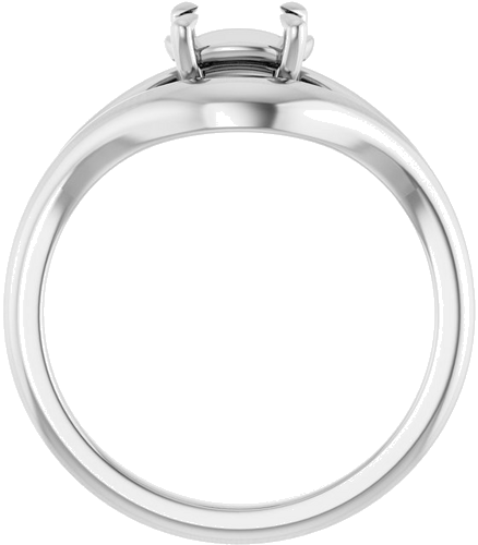 Sužadėtuvių Žiedas „Claw-Prong Solitaire“ 950 Platinos Oval 7mm x 5mm (2)