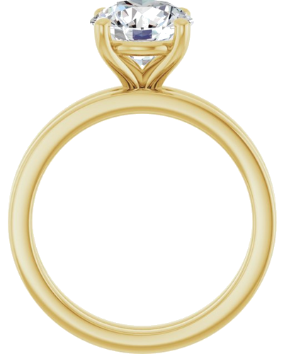Sužadėtuvių Žiedas „Solitaire“ 14k yellow gold Round 8.2mm (7)