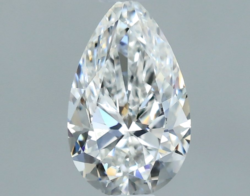 0.5 carat F-IF Natūralus Pear Deimantas (1)