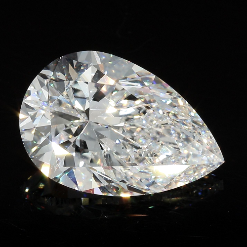8.22 carat F-SI1 Natūralus Pear Deimantas (1)