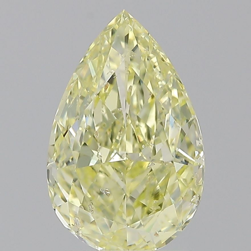 2.01 carat Fancy Yellow-SI2 Natūralus Pear Deimantas (1)