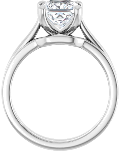 Sužadėtuvių Žiedas 14k white gold Square 6.5mm (7)
