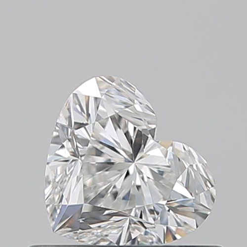 0.55 carat F-VVS2 Natūralus Heart Deimantas (1)